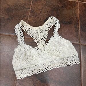 Aerie White Lace Bralette